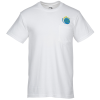View Image 1 of 3 of Gildan Hammer Pocket T-Shirt - White - Embroidered