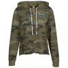 View Image 1 of 3 of Alternative School Yard Hoodie - Ladies' - Camo - Embroidered