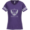 View Image 1 of 3 of LAT Fine Jersey Football T-Shirt - Ladies' - Screen