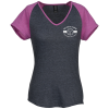 View Image 1 of 3 of Anvil Tri-Blend Raglan Tee - Ladies' - Colors