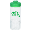 View Image 1 of 3 of PolySure Out of the Block Water Bottle with Flip Lid - 16 oz. - Clear - 24 hr