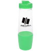 View Image 1 of 4 of PolySure Sip and Pour Water Bottle with Flip Lid - 28 oz. - Clear - 24 hr