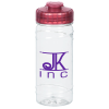 View Image 1 of 3 of Refresh Cyclone Water Bottle with Flip Lid - 16 oz. - Clear - 24 hr