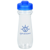 View Image 1 of 3 of Refresh Flared Water Bottle with Flip Lid - 16 oz. - Clear - 24 hr