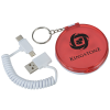 View Image 1 of 7 of Cirque Duo Charging Cable Keychain
