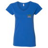 View Image 1 of 2 of Gildan Softstyle V-Neck T-Shirt - Ladies' - Colors - Embroidered - 24 hr