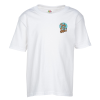 View Image 1 of 3 of Fruit of the Loom HD T-Shirt - Youth - White - Embroidered - 24 hr