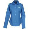 View Image 1 of 3 of Crown Collection Solid Broadcloth Shirt - Ladies' - 24 hr