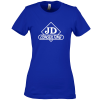 View Image 1 of 1 of Next Level Fitted 4.3 oz. Crew T-Shirt - Ladies' - Screen - 24 hr