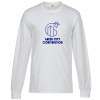 View Image 1 of 1 of Fruit of the Loom Long Sleeve 100% Cotton T-Shirt - White - Screen - 24 hr