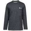 View Image 1 of 3 of Dri-Balance Blend Pocket Long Sleeve T-Shirt - Men's