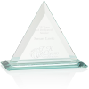 View Image 1 of 3 of Dresden Triangle Jade Award - 6"