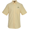 View Image 1 of 3 of Classic Wrinkle Resistant Short Sleeve Oxford Dress Shirt - Men's