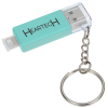 View Image 1 of 9 of Carry Along Duo Charging Cable Keychain - 24 hr