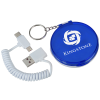 View Image 1 of 7 of Cirque Duo Charging Cable Keychain - 24 hr
