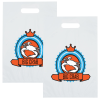 View Image 1 of 1 of Full Color Die Cut Handle Plastic Bag - 13" x 9" - 2 Side Imprint