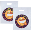 View Image 1 of 1 of Recyclable Full Color Die Cut Handle Plastic Bag - 15" x 12" - 2 Side Imprint