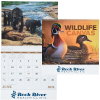 View Image 1 of 3 of Wildlife Canvas Calendar - Spiral