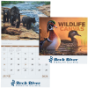 View Image 1 of 3 of Wildlife Canvas Calendar - Stapled