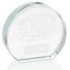View Image 1 of 3 of Starfire Paperweight - Circle