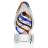 View Image 1 of 1 of Zenith Art Glass Award - Clear Base