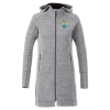 View Image 1 of 3 of Odell Heather Knit Hooded Jacket - Ladies' - 24 hr