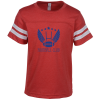 View Image 1 of 3 of LAT Fine Jersey Football T-Shirt - Youth - Screen