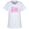 View Image 1 of 3 of LAT Fine Jersey T-Shirt - Ladies' - White