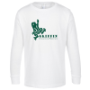 View Image 1 of 3 of LAT Fine Jersey LS T-Shirt - Youth - White