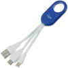 View Image 1 of 4 of Union Light-Up Logo Duo Charging Cable