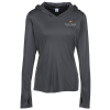 View Image 1 of 3 of Defender Performance Hooded T-Shirt - Ladies' - Embroidered