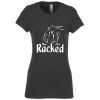 View Image 1 of 3 of Optimal Tri-Blend Fitted  T-Shirt - Ladies'