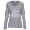 View Image 1 of 3 of Ultimate V-Neck Long Sleeve T-Shirt - Ladies'