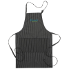 View Image 1 of 1 of Butcher Apron with Two Patch Pockets - Pinstripe - 24 hr