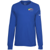 View Image 1 of 3 of Nike Cotton LS T-Shirt - Men's - Embroidered