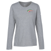 View Image 1 of 3 of Nike Cotton LS T-Shirt - Ladies' - Embroidered