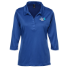 View Image 1 of 3 of Contour Long Sleeve Performance Polo - Ladies'