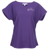 View Image 1 of 3 of Giselle Short Sleeve V-Neck Blouse - Ladies'