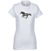 View Image 1 of 3 of Gildan Softstyle T-Shirt - Ladies' - White - Screen