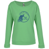 View Image 1 of 3 of Next Level French Terry Long Sleeve Scoop Neck T-Shirt - Ladies'
