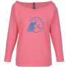 View Image 1 of 3 of Next Level French Terry Raglan 3/4 Sleeve T-Shirt - Ladies'