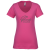 View Image 1 of 3 of Next Level Premium Sueded V-Neck T-Shirt - Ladies'
