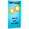 View Image 1 of 1 of FrameWorx Banner Stand - 54" - Two Faces Cut Out - Replacement Graphic