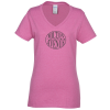 View Image 1 of 2 of Gildan 5.3 oz. Cotton V-Neck T-Shirt - Ladies' - Colors