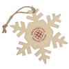 View Image 1 of 2 of Wood Ornament - Snowflake