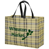 View Image 1 of 2 of Laminated Non-Woven Plaid Tote