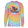 View Image 1 of 3 of Tie-Dyed Multicolor Spiral LS T-Shirt