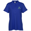 View Image 1 of 3 of Under Armour Corporate Performance Mock Collar Polo - Ladies' - Full Color