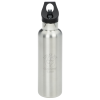 View Image 1 of 3 of Basecamp Tundra Vacuum Bottle with Flip Straw Lid - 20 oz. - Laser Engraved