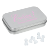 View Image 1 of 2 of Rectangular Tin with Shaped Mints - Ribbon